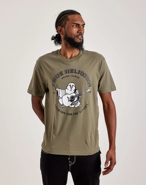 True Religion Rhinestone Buddha Tee Seasonal wear Denim products