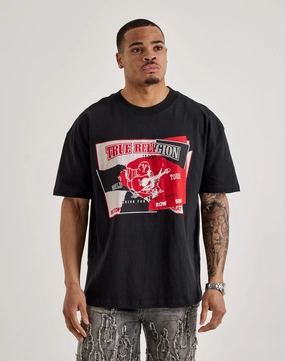 True Religion Torn Tee Activewear gear Embroidered fashion