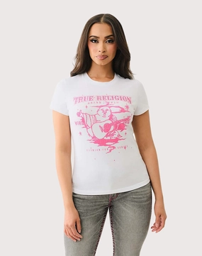 True Religion True Religion Crystal Logo Buddha Women's Tee Wardrobe staples Seasonal wear