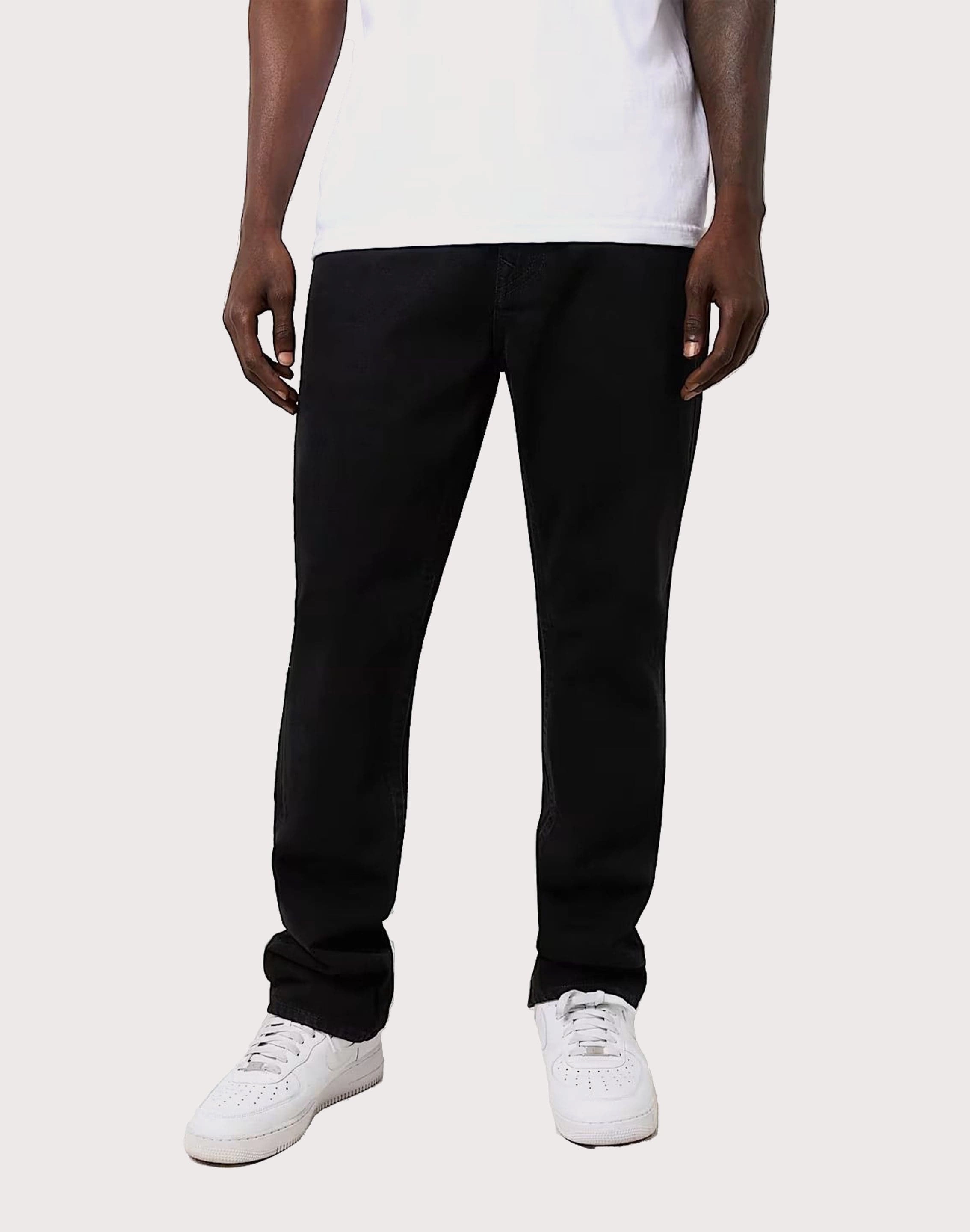 True Religion True Religion Ricky Crystal Logo Straight Fit Denim Men's Jeans Swimwear selections Fashion boutiques