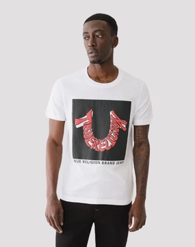 True Religion Warped Horseshoe Tee Evening wear Ethical fashion choices