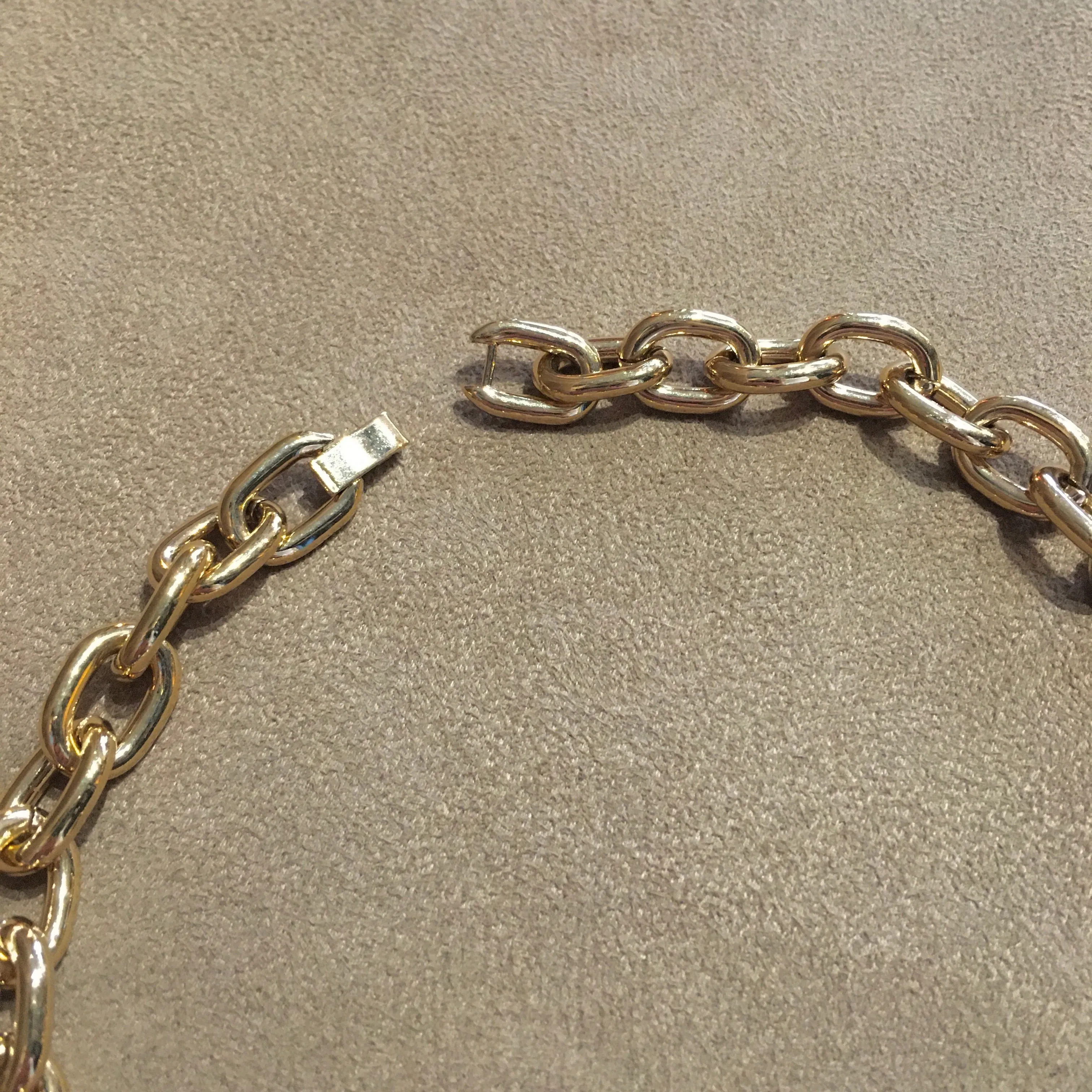 Vintage Gold Plated Chunky Chain Necklace