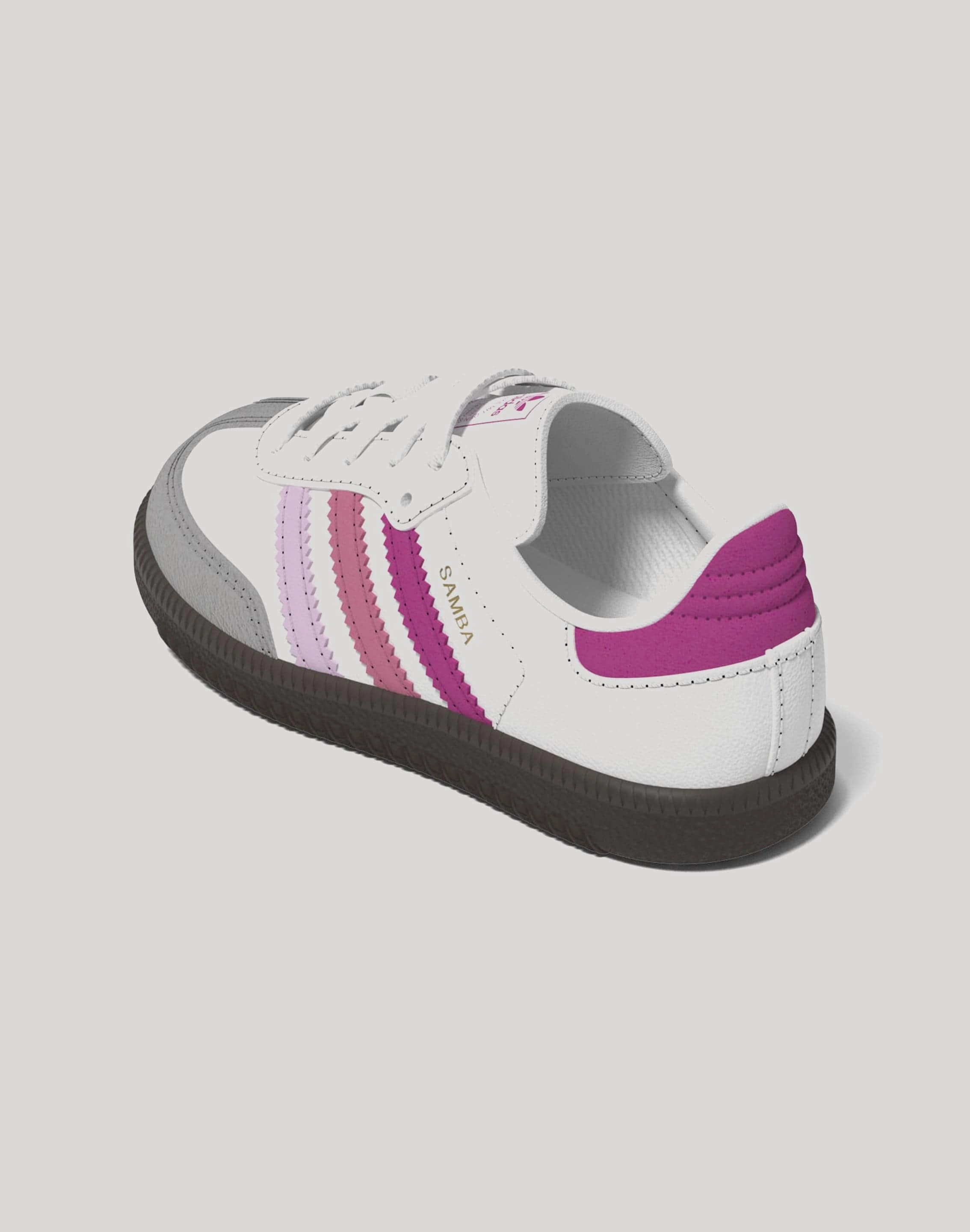 Vintage - inspired fashion Adidas SAMBA OG J TD ROSE/ORCHID/WHT