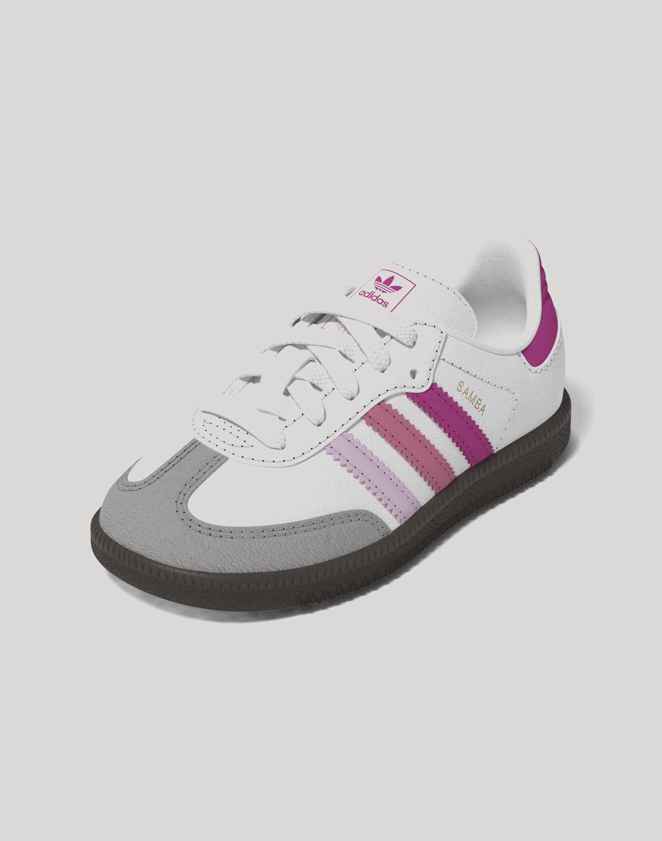 Vintage - inspired fashion Adidas SAMBA OG J TD ROSE/ORCHID/WHT