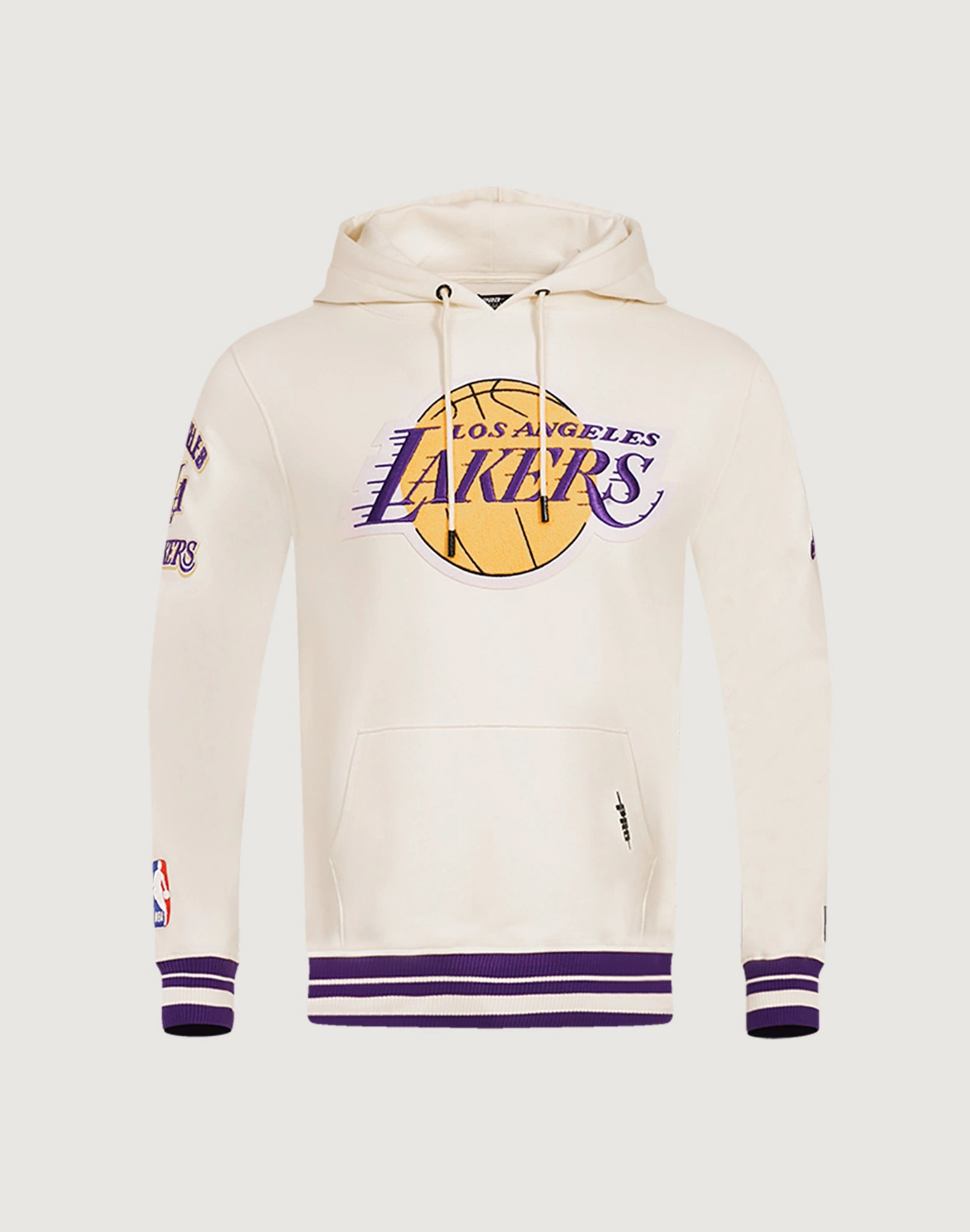 Vintage - inspired fashion Pro Standard Los Angeles Lakers Retro Classic Hoodie Linen - crafted fashion