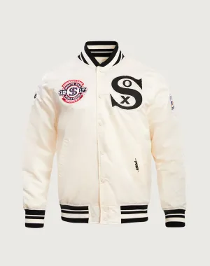 Wardrobe staples Pro Standard Chicago White Sox Retro Classic Rib Satin Jacket Sustainable fashion