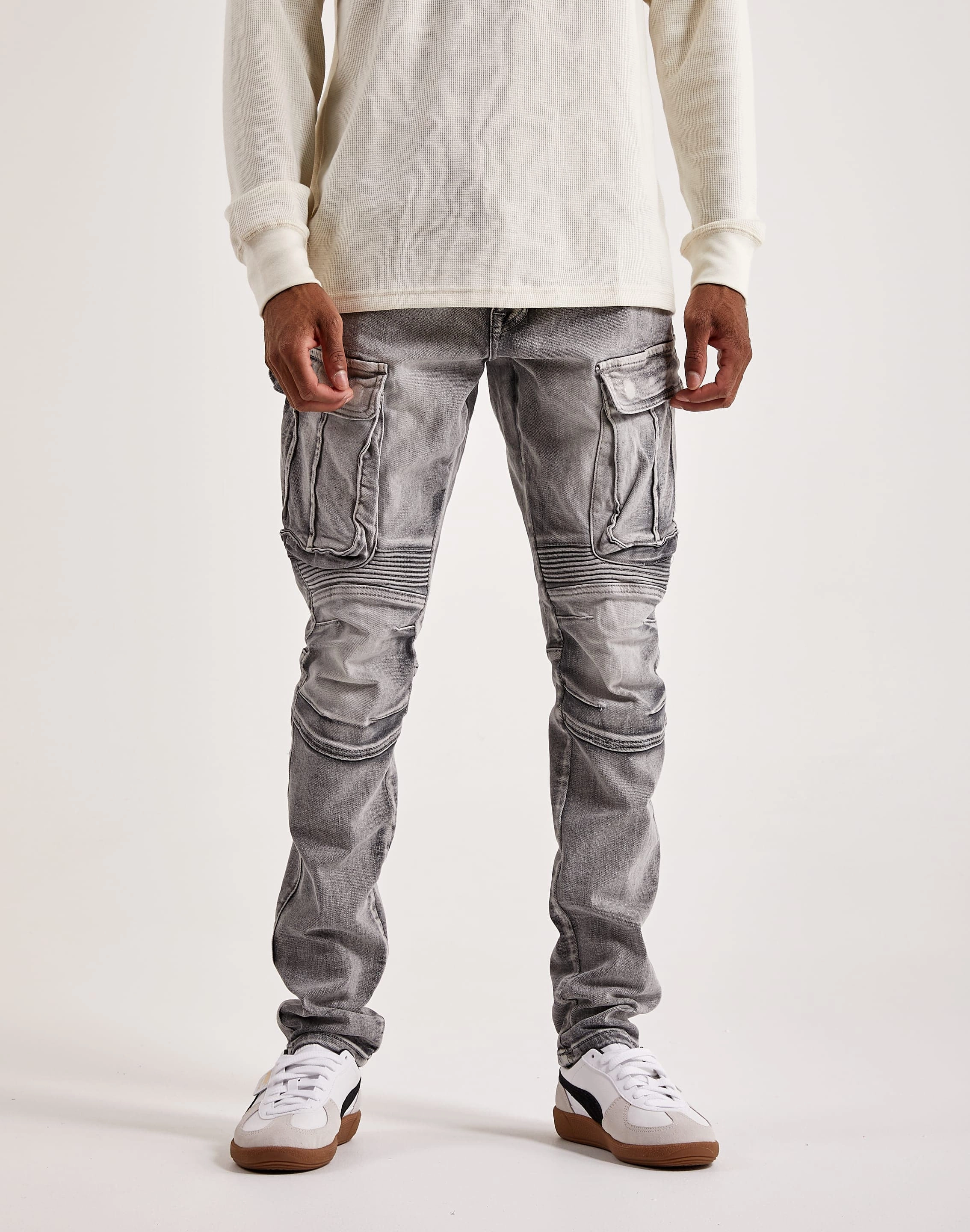 Wardrobe staples Smoke Rise Denim Moto Cargo Pants Workwear options