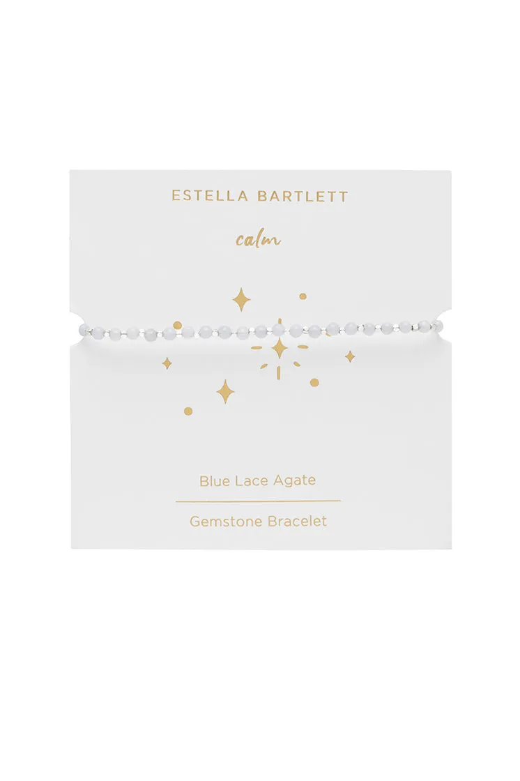 Wellness Blue Lace Agate Gemstone Amelia Bracelet