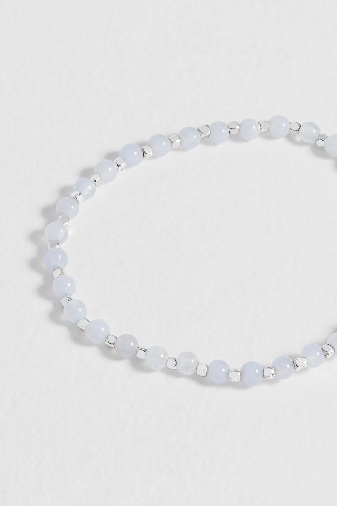 Wellness Blue Lace Agate Gemstone Amelia Bracelet