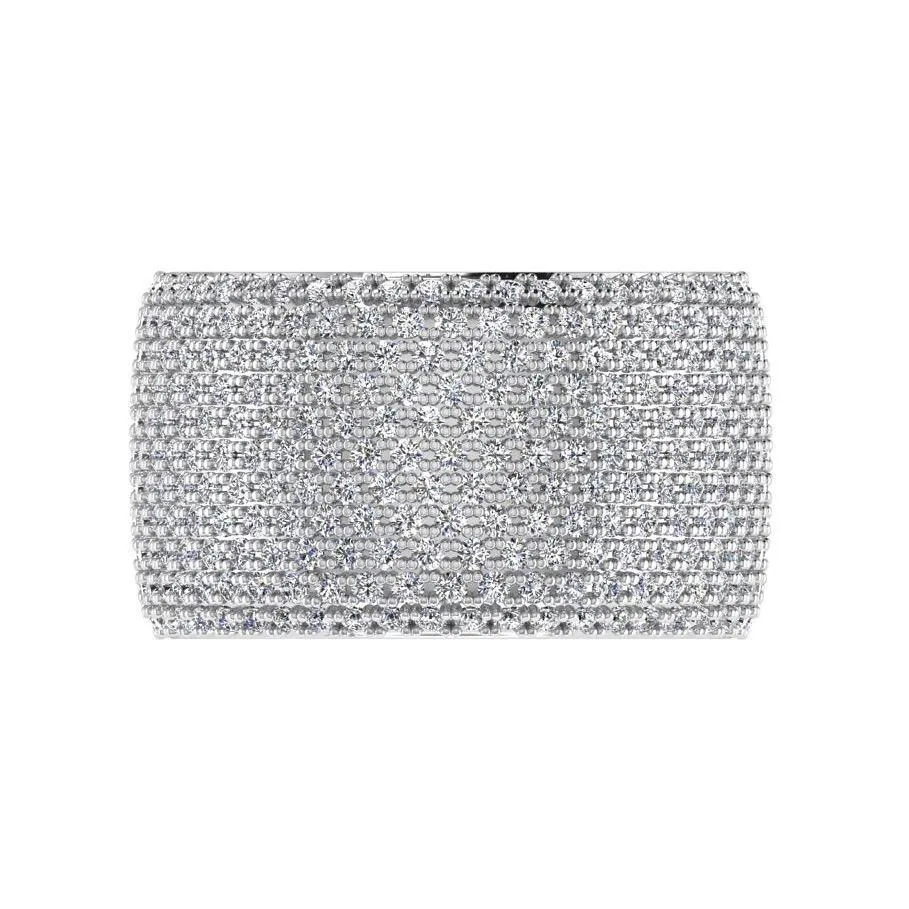 Wide Band Pave Diamond Ring 18K Gold (2.30 ct. tw)