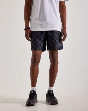 Wool - sourced fashion Nike Checkered Club Flow Shorts Luxury fashion items