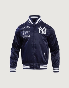 Workwear options Pro Standard New York Yankees Retro Classic Rib Satin Jacket High - end fashion