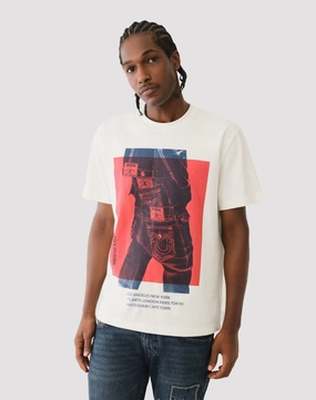 Workwear options True Religion Photoreal Winter White Tee Fashion history
