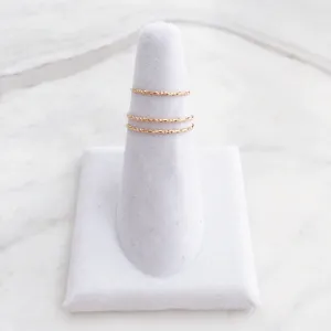 Yves Ring - Sterling Silver (Rose Gold)l