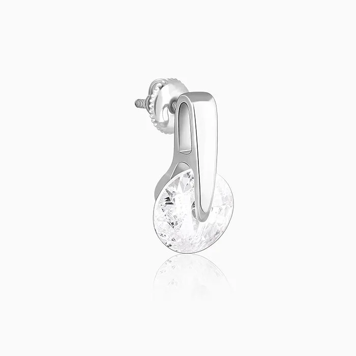 Zircon Twirl Earring