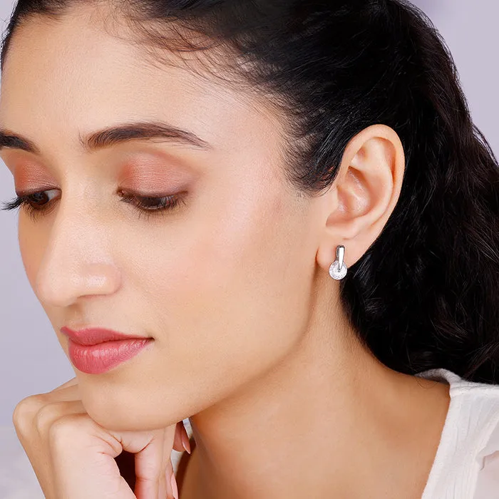 Zircon Twirl Earring